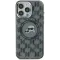 Karl Lagerfeld IML Monogram Karl & Choupette Head Back Cover Hülle mit MagSafe für Apple iPhone 16 Pro Max - Schwarz