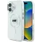 Karl Lagerfeld IML Metal Karl Head Back Cover Hülle mit MagSafe für Apple iPhone 16 Plus - Weiß