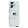 Karl Lagerfeld IML Metal Karl Head Back Cover Hülle mit MagSafe für Apple iPhone 16 Plus - Weiß 4
