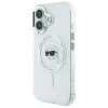 Karl Lagerfeld IML Metal Karl Head Back Cover Hülle mit MagSafe für Apple iPhone 16 - Weiß 2