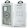 Karl Lagerfeld IML Metal Choupette Head Back Cover Hülle mit MagSafe für Apple iPhone 16 Pro - Schwarz 8