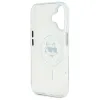 Karl Lagerfeld IML Metal Choupette Head Back Cover Hülle mit MagSafe für Apple iPhone 16 Plus - Weiß 7
