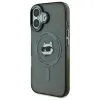 Karl Lagerfeld IML Metal Choupette Head Back Cover Hülle mit MagSafe für Apple iPhone 16 - Schwarz 2