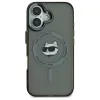 Karl Lagerfeld IML Metal Choupette Head Back Cover Hülle mit MagSafe für Apple iPhone 16 - Schwarz 3