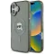Karl Lagerfeld IML Metal Karl Head Back Cover Hülle mit MagSafe für Apple iPhone 16 - Schwarz
