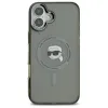 Karl Lagerfeld IML Metal Karl Head Back Cover Hülle mit MagSafe für Apple iPhone 16 - Schwarz 3