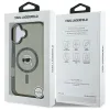 Karl Lagerfeld IML Metal Karl Head Back Cover Hülle mit MagSafe für Apple iPhone 16 - Schwarz 8