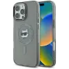 Karl Lagerfeld IML Metal Choupette Head Back Cover Hülle mit MagSafe für Apple iPhone 16 Pro Max - Schwarz