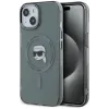 Karl Lagerfeld IML Metal Karl Head Back Cover Hülle mit MagSafe für Apple iPhone 15 - Schwarz
