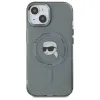 Karl Lagerfeld IML Metal Karl Head Back Cover Hülle mit MagSafe für Apple iPhone 15 - Schwarz 3