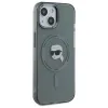 Karl Lagerfeld IML Metal Karl Head Back Cover Hülle mit MagSafe für Apple iPhone 15 - Schwarz 4