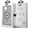 Karl Lagerfeld IML Metal Karl Head Back Cover Hülle mit MagSafe für Apple iPhone 15 - Schwarz 8