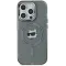 Karl Lagerfeld IML Metal Choupette Head Back Cover Hülle mit MagSafe für Apple iPhone 15 Pro Max - Schwarz