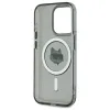 Karl Lagerfeld IML Metal Choupette Head Back Cover Hülle mit MagSafe für Apple iPhone 15 Pro Max - Schwarz 4