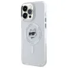 Karl Lagerfeld IML Metal Choupette Head Back Cover Hülle mit MagSafe für Apple iPhone 14 Pro Max - Weiß 2