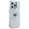 Karl Lagerfeld IML Metal Choupette Head Back Cover Hülle mit MagSafe für Apple iPhone 15 Pro - Weiß 4