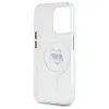 Karl Lagerfeld IML Metal Choupette Head Back Cover Hülle mit MagSafe für Apple iPhone 15 Pro - Weiß 7
