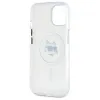 Karl Lagerfeld IML Metal Choupette Head Back Cover Hülle mit MagSafe für Apple iPhone 15 Plus - Weiß 7