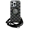 Karl Lagerfeld IML Crossbody Monogram Karl & Choupette Head Back Cover Hülle mit MagSafe für Apple iPhone 16 Pro - Schwarz 2