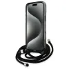 Karl Lagerfeld IML Crossbody Monogram Karl & Choupette Head Back Cover Hülle mit MagSafe für Apple iPhone 16 Pro - Schwarz 4