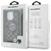 Karl Lagerfeld IML Crossbody Monogram Karl & Choupette Head Back Cover Hülle mit MagSafe für Apple iPhone 16 Pro Max - Schwarz 7