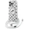 Karl Lagerfeld IML Crossbody Monogram Karl & Choupette Head Back Cover Hülle mit MagSafe für Apple iPhone 16 Pro Max - Transparent