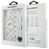 Karl Lagerfeld IML Crossbody Monogram Karl & Choupette Head Back Cover Hülle mit MagSafe für Apple iPhone 16 Pro Max - Transparent 7