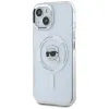 Karl Lagerfeld IML Metal Karl Head Back Cover Hülle mit MagSafe für Apple iPhone 15 - Weiß 2