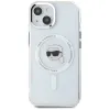 Karl Lagerfeld IML Metal Karl Head Back Cover Hülle mit MagSafe für Apple iPhone 15 - Weiß 3