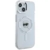 Karl Lagerfeld IML Metal Karl Head Back Cover Hülle mit MagSafe für Apple iPhone 15 Plus - Weiß 4