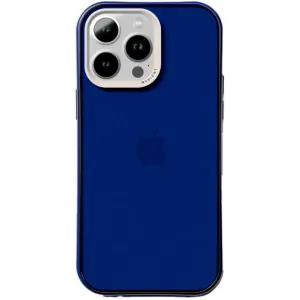 Nudient Form Back Cover Hülle für Apple iPhone 14 Pro Max - Transparent/Blau