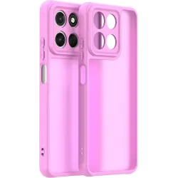 Phonesta AirFrost Back Cover Hülle für Motorola Moto G57 Power - Kaugummi-Rosa matt