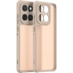 Phonesta AirFrost Back Cover Hülle für Motorola Edge 60 / Edge 60 Fusion - Sandsteinbeige matt