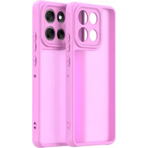 Phonesta AirFrost Back Cover Hülle für Motorola Moto G86/G86 Power - Kaugummi-Rosa matt