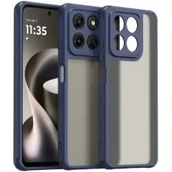 Phonesta AirFrost Back Cover Hülle für Motorola Moto G47/G37/G37 Power - Matt Blau