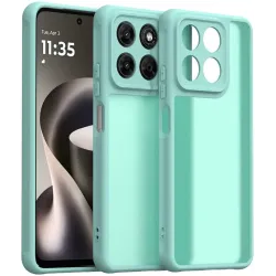 Phonesta AirFrost Back Cover Hülle für Motorola Moto G47/G37/G37 Power - Eisblau matt
