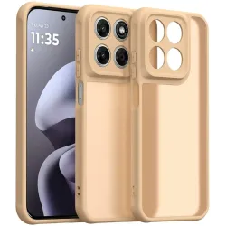Phonesta AirFrost Back Cover Hülle für Motorola Moto G87/G77/G76 - Sandsteinbeige matt