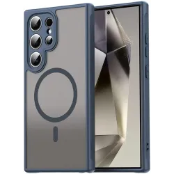 Phonesta AirFrost Back Cover Hülle mit MagSafe für Samsung Galaxy S25 Ultra - Matt Blau