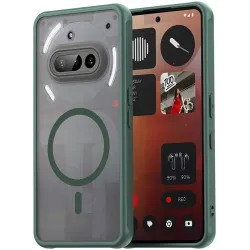 Phonesta AirFrost Back Cover Hülle mit MagSafe für Nothing Phone (3a) - Matt Grün