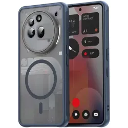 Phonesta AirFrost Back Cover Hülle mit MagSafe für Nothing Phone (3a) Pro - Matt Blau