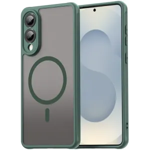 Phonesta AirFrost Back Cover Hülle mit MagSafe für Samsung Galaxy S25 Edge - Matt Grün