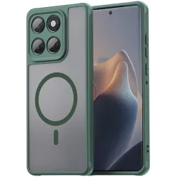 Phonesta AirFrost Back Cover Hülle mit MagSafe für Motorola Edge 60 / Edge 60 Fusion - Matt Grün