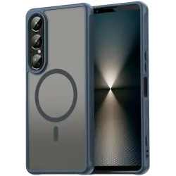Phonesta AirFrost Back Cover Hülle mit MagSafe für Sony Xperia 1 VII - Matt Blau