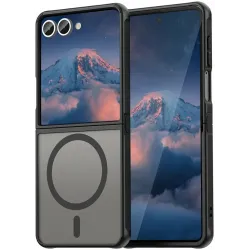 Phonesta AirFrost Back Cover Hülle mit MagSafe für Samsung Galaxy Z Flip 7 - Mattschwarz