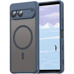 Phonesta AirFrost Back Cover Hülle mit MagSafe für Sony Xperia 10 VII - Matt Blau