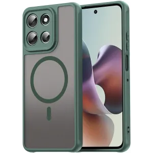 Phonesta AirFrost Back Cover Hülle mit MagSafe für Motorola Moto G56 - Matt Grün