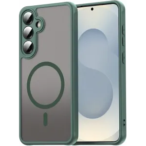 Phonesta AirFrost Back Cover Hülle mit MagSafe für Samsung Galaxy A36/A56 - Matt Grün