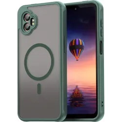 Phonesta AirFrost Back Cover Hülle mit MagSafe für Samsung Galaxy Xcover 7 Pro - Matt Grün