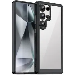 Phonesta Acrylic Hybrid Back Cover Hülle für Samsung Galaxy S25 Ultra - Schwarz