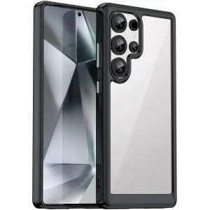 Phonesta Acrylic Hybrid Back Cover Hülle für Samsung Galaxy S25 Ultra - Schwarz